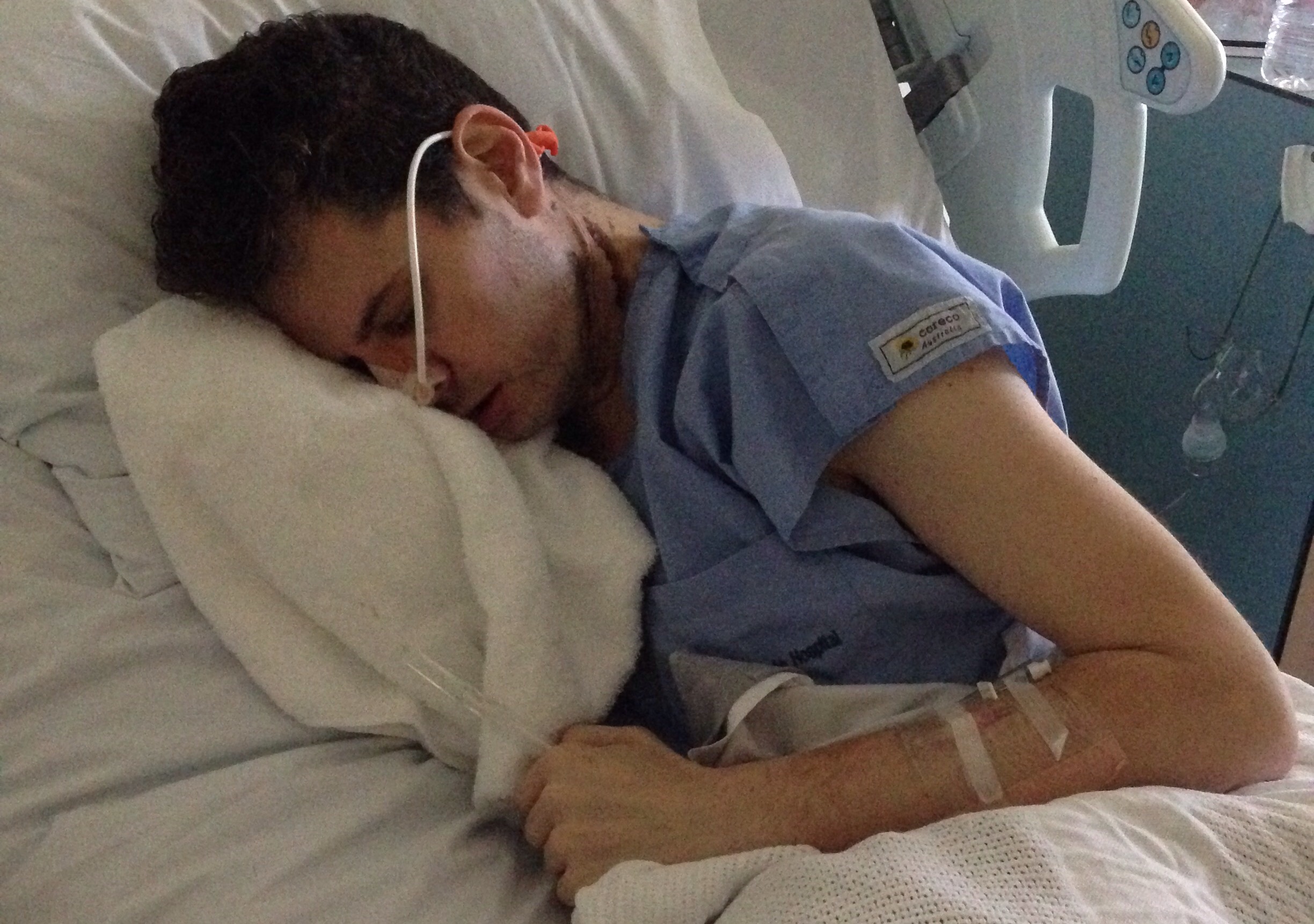 Sept 25 – Throat Healing but very sore and not talking