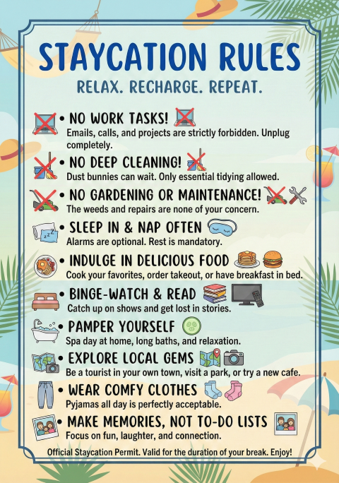 The Staycation Rules